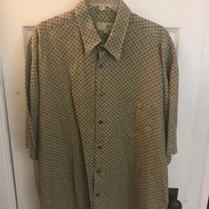 Linen short sleeve collar shirt-NWOT